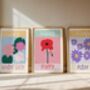 Personalised Birth Flower Art Print, thumbnail 4 of 6
