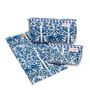 Serendipity Cotton Cosmetic Case Blue Reef, thumbnail 1 of 3
