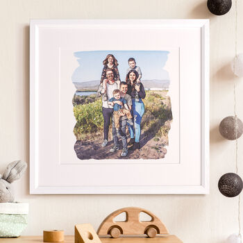 Personalised Family Line Portrait, 2 of 11