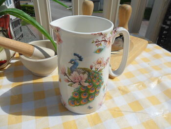 Medium China Jug In Peacock Design, 2 of 8
