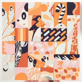 Zoo Pattern Print, 14.8cmx14.8cm, 3 of 4