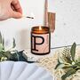 Sea Pine, Mint And Eucalyptus Initial Candle, thumbnail 1 of 7
