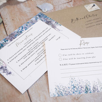 Whimsical Winter Wedding Invitation, 4 of 6