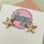Twinkle Tide Small Starfish Glitter Resin Earrings, thumbnail 2 of 7