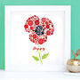 Personalised Baby Girl Button Poppy, thumbnail 1 of 4