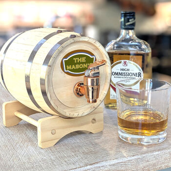 Personalised Wooden Keg Whisky Barrel, 2 of 6