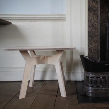 Wee Table And Stool Set In Robust Oiled Finish, 3 of 4