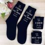 Personalised Groomsmen Gifts Groom Wedding Socks, thumbnail 9 of 9