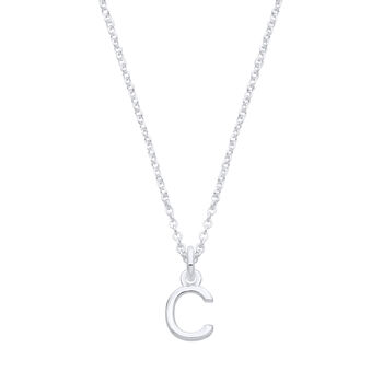 Personalised Initial Letter Sterling Silver Pendant Necklace, 2 of 12
