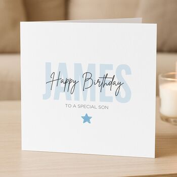 Personalised Birthday Card For Special Son, 2 of 3