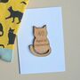 '40 Aged To Purrfection' Cat Token And Birthday Card, thumbnail 1 of 2