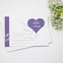 Heart Floral Wedding Invitation Set, thumbnail 1 of 6