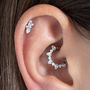 Orchid Crystal Helix Earring, thumbnail 1 of 5