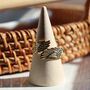 Gold Plated Angel Wings Adjustable Ring, thumbnail 1 of 7