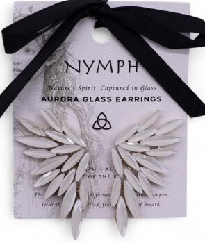 Vintage Glass Angel Wing Earrings, 3 of 12