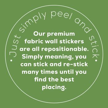 Stars And Doodles Fabric Wall Stickers, 5 of 7