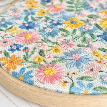 Ditsy Floral Embroidery Hoop Kit, 3 of 6
