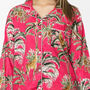Giraffe And Leopard Print 100% Cotton Ladies Pyjamas In Pink, thumbnail 10 of 11