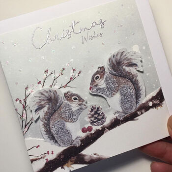 Pop Up Sparkling 'Squirrels With Pinecone', 2 of 8