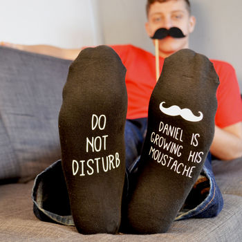 Do Not Disturb, Growing Moustache And Beard Socks, 2 of 2
