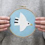 White Bird Embroidery Hoop Kit, thumbnail 1 of 5
