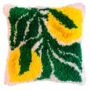 An Abundance Of Lemons Latch Hook Cushion Craft Kit, thumbnail 3 of 5