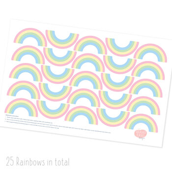 Fabric Rainbow Walls Stickers, 4 of 4