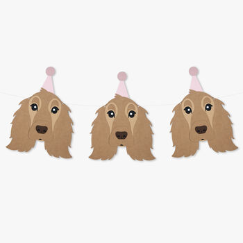 Cocker Spaniel Puppy Party Garland, 3 of 7