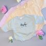 Personalised Embroidered Baby Sweatshirt Romper, thumbnail 1 of 4