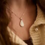 Teardrop Memorial Ashes Necklace For Human Or Pet Ashes, thumbnail 1 of 5