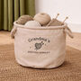 Personalised Knitting Supplies Storage Basket, thumbnail 1 of 2
