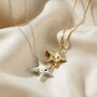 Confetti Birthstone Chunky Star Necklace, thumbnail 1 of 9