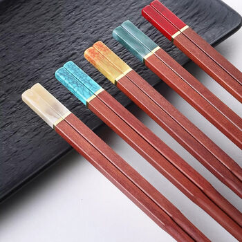 Personalized Engraved Wooden Chopsticks Christmas Gift, 3 of 5