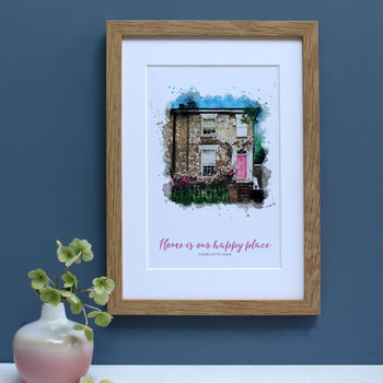 Personalised Watercolour New Home Framed Print, 12 of 12