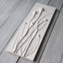 Poppies And Crocosmia Plaster Cast Wall Plaque, thumbnail 3 of 6