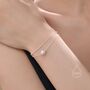 Sterling Silver Dainty Natural Pearl Double Layer Bracelet, thumbnail 5 of 12