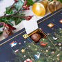 Christmas Truffle Advent Calendar Navy Christmas Tree, thumbnail 3 of 3