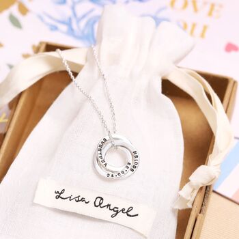 Personalised Sterling Silver Russian Ring Necklace, 2 of 8