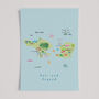 Illustrated Map Of Bali And Lombok Art Print, thumbnail 3 of 6