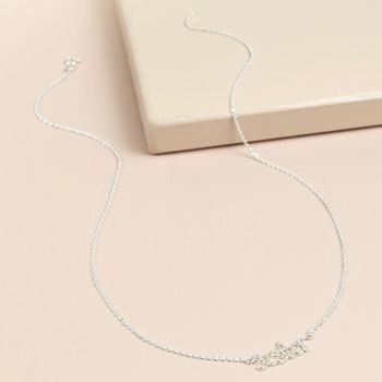 Sterling Silver 'Sister' Necklace, 3 of 4