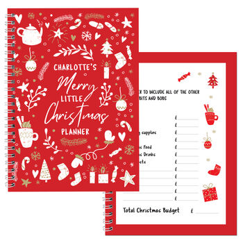 Personalised Christmas A5 Planner, 7 of 8