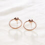 Ball Hoop Stud Earrings, thumbnail 3 of 6