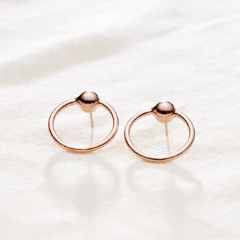 Ball Hoop Stud Earrings, 3 of 6