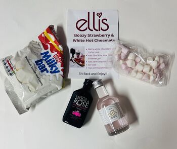 Ellis Gin Strawberry And White Chocolate Hot Chocolate Cocktail Box, 2 of 5