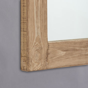 Chunky Distressed Wood Framed Mirrors, 2 of 2
