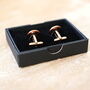 Hand Made Real Leather Cufflinks, thumbnail 7 of 9