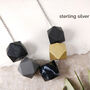 Black Marble And Brass Geometric Necklace, thumbnail 6 of 8