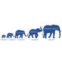 Personalised Elephant Family Cushion Gift For Mum Home, thumbnail 5 of 6