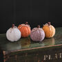 Set Of Four Autumn Felt Hanging Pumpkins Decorations, thumbnail 1 of 6