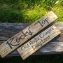 Hand Engraved Personalised Vintage Wood Signs, thumbnail 7 of 12